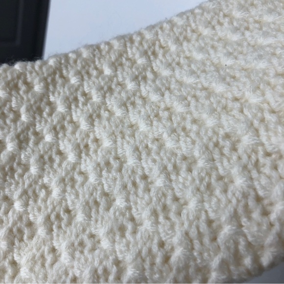 VINTAGE ROOTS 100% wool cream chunky knit sweater, size S - Picture 8 of 8